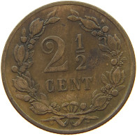 NETHERLANDS 2 1/2 CENT 1877 #a011 0015 - 1849-1890 : Willem III