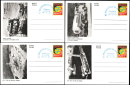 Angola 1984. 4 Cartes, Entiers Postaux, Sonangol, 7 Ans De La Sociedade Nacional De Combustíveis De Angola. Pétrole - Aardolie