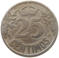 SPAIN 25 CENTIMOS 1925 #c071 0121 - 25 Céntimos