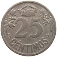 SPAIN 25 CENTIMOS 1925 #a079 0441 - 25 Centesimi