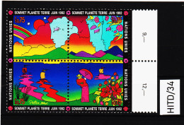 HITD/34 VEREINTE NATIONEN UNO GENF 1992 Michl 215/18 ** Postfrisch SIEHE ABBILDUNG - Unused Stamps