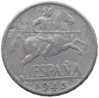 SPAIN 10 CENTIMOS 1945 #s069 0105 - 10 Centesimi