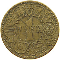 SPAIN 1 PESETA 1944 #a019 0951 - 1 Peseta