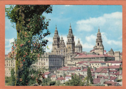 SANTIAGO DE COMPOSTELLA - VISTA PARCIAL - VUE PARTIELLE - ECRITE - La Coruña