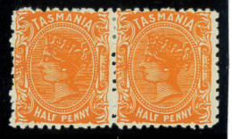 P1917 - TASMANIA , SG 159 A , SC. 66 IN PAIR , MINT . LUXUS! - Altri & Non Classificati