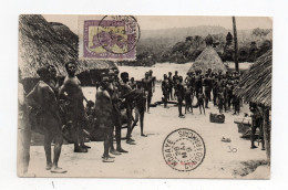 !!! CACHET MOBAYE - CONGO SUR CPA POUR PARIS - Storia Postale