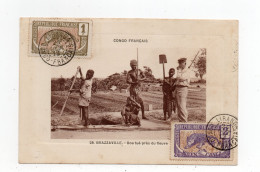 !!! CACHET LIRANGA - CONGO DE 1912 SUR CPA POUR PARIS - Briefe U. Dokumente