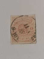 Luxembourg Timbre, 1C Armoires  . Oblitéré - 1859-1880 Coat Of Arms