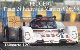 F394 - 07/1993 - PEUGEOT 905 " Voiture De Jour " - 120 GEM - 1993