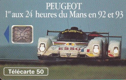 F397 - 07/1993 - PEUGEOT 905 " 2 Voitures " - 50 SC5 (verso : N° Gros Décalé Bas) - 1993