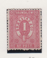 Noorwegen Lokale Zegel   Katalog Over Norges Byposter Trondhjem Bypost 10 Tanding 12 - Local Post Stamps