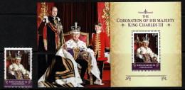 Australia 2023 The Coronation Of King Charles III  Stamp + Minisheet MNH - Unused Stamps
