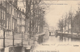 4915 4 Leiden, Rapenburg. (Poststempel 1909)  - Leiden