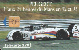 F402 - 07/1993 - PEUGEOT 905 " Voiture De Profil " - 120 SO3 - 1993