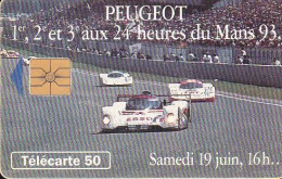 F405 - 07/1993 - PEUGEOT 905 " Samedi 16 H " - 50 GEM ( Verso : 2ème Logo Moreno) - 1993