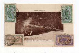 !!! CACHET LIRANGA - CONGO DE 1912 SUR CPA POUR PARIS - Briefe U. Dokumente