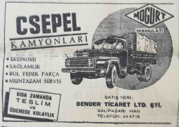 CSEPEL TRUCKS ADVERTISING/ ATTRACTIVE PRICE, LONG TERM, IMMEDIATE DELIVERY-1960 - Camiones