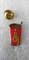 Pin's Coca-Cola Gobelet Coke Paille - Coca-Cola