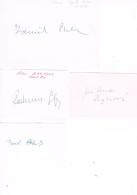 JEUX OLYMPIQUES - AUTOGRAPHES DE MEDAILLES OLYMPIQUES - CONCURRENTS DE TCHECOSLOVAQUIE - - Autographes