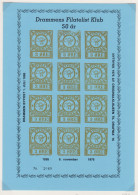 Noorwegen Lokale Zegel   Katalog Over Norges Byposter Drammen Bypost IV N3H Herdruk - Local Post Stamps