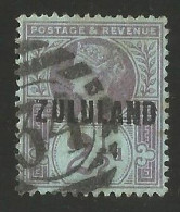 Zululand 1888. 2½d With Numeral 34 Postmark GB Cancel. SG 4. - Zululand (1888-1902)