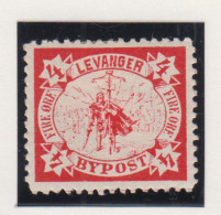 Noorwegen Lokale Zegel   Katalog Over Norges Byposter Levanger Bypost 2 - Local Post Stamps