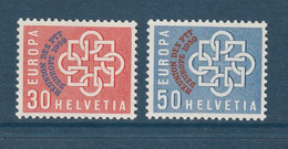 Suisse - YT N° 632 Et 633 ** - Neuf Sans Charnière - 1959 - Ongebruikt