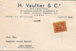 Portugal , 195? , H. VAULTIER & Cª , Fire Fighting Equipment , Commercial Postcard - Portogallo