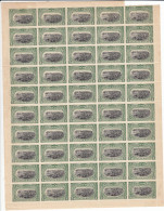 Congo Belge Ocb Nr: 54 ** MNH (zie Scan) IV + D2, 9 Timbres Gomme Abimé - Volledige Vellen