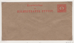 Noorwegen Lokale Zegel   Katalog Over Norges Byposter Holmestrands Bypost Ongebruikte Omslag Gegomde Flap K01aY - Local Post Stamps