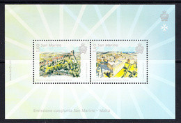 2016 San Marino  Forts Joint Issue Malta Souvenir Sheet MNH @ BELOW FACE VALUE - Neufs