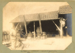 Montgesoye * 1904 * Militaires Militaria * Scierie Métier Bois Scieurs De Long Scie * Photo Ancienne 15.8x11cm - Andere & Zonder Classificatie