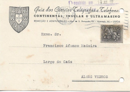 Portugal , 1955 , GUIA DOS CORREIOS TELEGRAFOS E TELEFONES , Telephone Directories , Commercial Postcard - Portugal