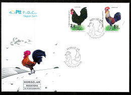 2019 - ROOSTERS - COCKS -CHICKEN - FDC - FDC