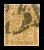 Antichi Stati Italiani - Parma - 1853 - 5 Cent (6) Annullato In Arrivo A Milano (P.L.1D.) - Diena + Cert. AG - Andere & Zonder Classificatie