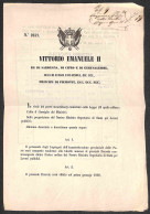 Antichi Stati Italiani - Toscana - 1859 (20 Novembre) - Decreti 3757 + 3758 - Stipendi Del Personale Delle Poste (dal 1° - Sonstige & Ohne Zuordnung