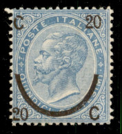 Regno - Vittorio Emanuele II - 1865 - 20 Cent Su 15 (25 - Terzo Tipo) - Gomma Integra - Centratura Perfetta - Cert. Chia - Autres & Non Classés