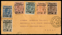 Regno - Umberto I - Valevole Per Le Stampe (50/55) - Serie Completa Su Busta - Roma 16.9 - Sonstige & Ohne Zuordnung