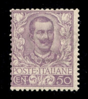 Regno - Vittorio Emanuele III - 1901 - 50 Cent Floreale (76) - Gomma Integra - Raybaudi (3.500) - Other & Unclassified