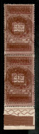 Regno - Vittorio Emanuele III - 1921 - Dante Alighieri Coppia Verticale 15 Cent Bordo Foglio In Basso - Varietà Doppia S - Other & Unclassified