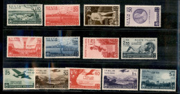 Regno - Vittorio Emanuele III - 1936 - Orazio (398/405 + 95/99 Aerea) - Emissione Completa - Gomma Integra - Otros & Sin Clasificación