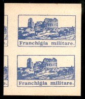Regno - Servizi - 1943 - Anfiteatri (1b) - Coppia Verticale Non Dentellata - Nuovo Senza Gomma - Other & Unclassified