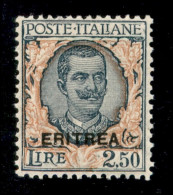 Colonie - Eritrea - 1926 - 2,50 Lire Floreale (115) - Gomma Originale - Ottima Centratura - Otros & Sin Clasificación