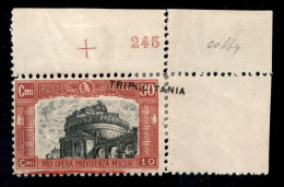 Colonie - Tripolitania - 1929 - Tripolita(nia) Su 30 + 10 Cent Milizia (50a) - Con Parte Della Soprastampa (obliqua A Ca - Other & Unclassified