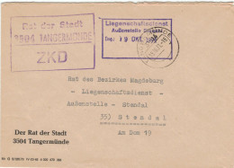 3504 Tangermünde ZKD 1971 > Rat Kreis Magdeburg Stendal - Liegenschaftsdienst - Lettres & Documents