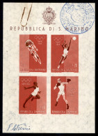 San Marino - Posta Ordinaria - 1960 - Prove D'archivio - Olimpiadi (20) - Visto Si Stampi (foglietto Autorizzato Dal Sov - Otros & Sin Clasificación