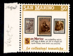 San Marino - Posta Ordinaria - 1988 - 50 Lire Invito Alla Filatelia (1223) Con Colore Giallo Ocra Anzichè Verde - Variet - Sonstige & Ohne Zuordnung
