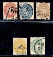 Europa - Austria - 1863 - IV Emissione (22/26) - Serie Completa Usata - Andere & Zonder Classificatie