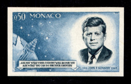 Europa - Monaco - 1964 - Prove - 50 Cent Kennedy (789) - Due Pezzi Non Dentellati Di Colori Diversi - Gomma Integra - Other & Unclassified