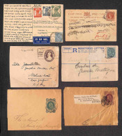 Oltremare - India - 1881/1949 - Sessantuno Buste E Cartoline Postali Del Periodo Per L'interno E Per L'estero - Da Esami - Altri & Non Classificati